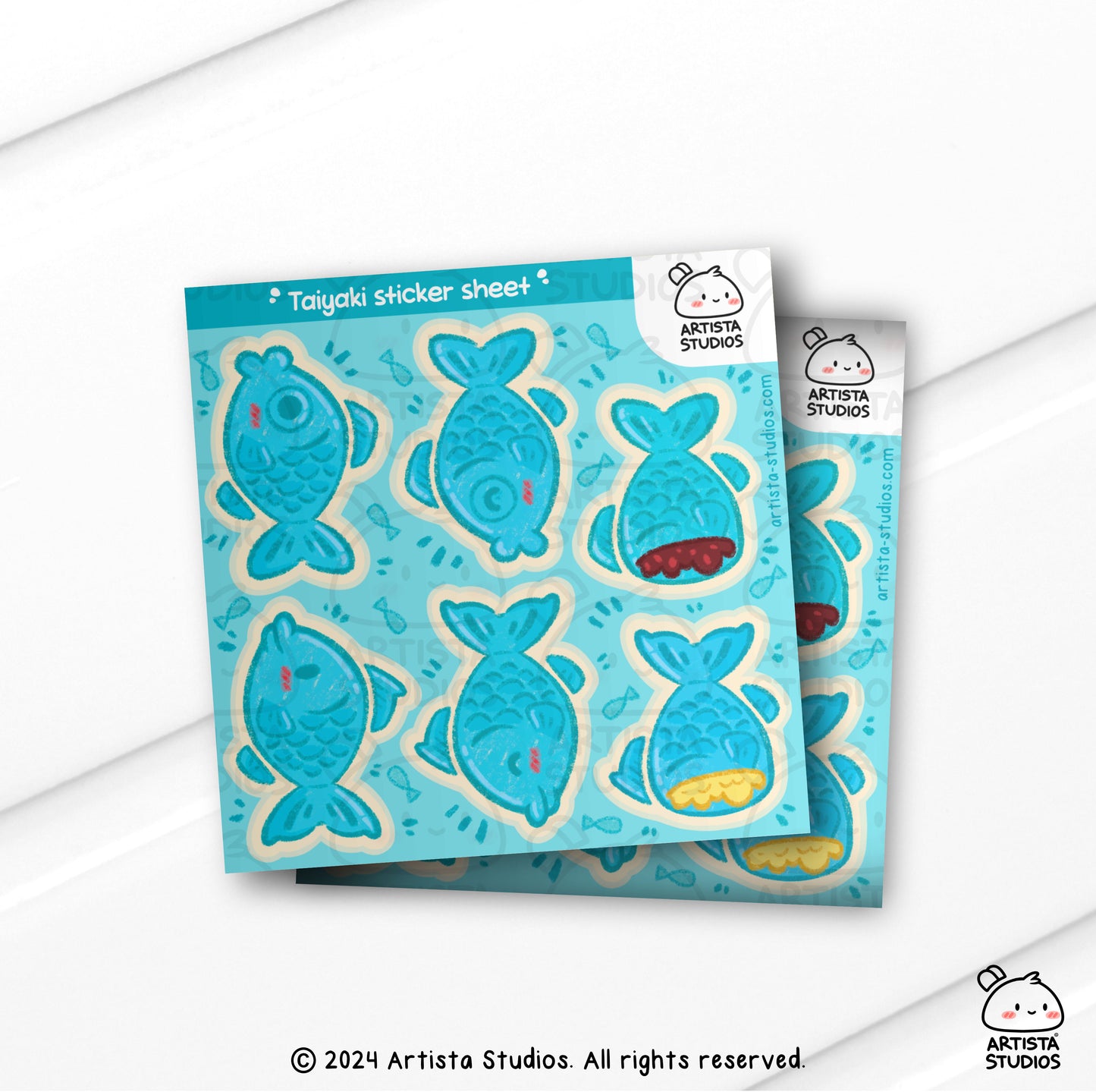 Taiyaki Vinyl Sticker sheet - Multicolor