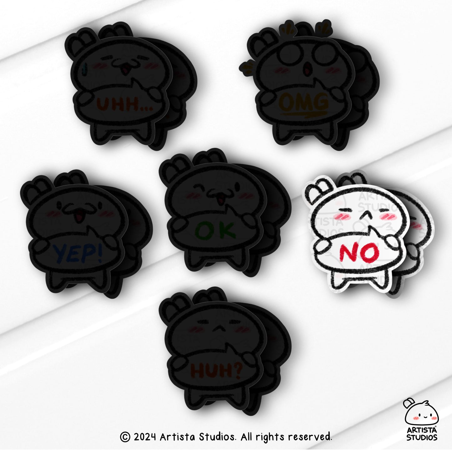 Emote single Vinyl Stickers