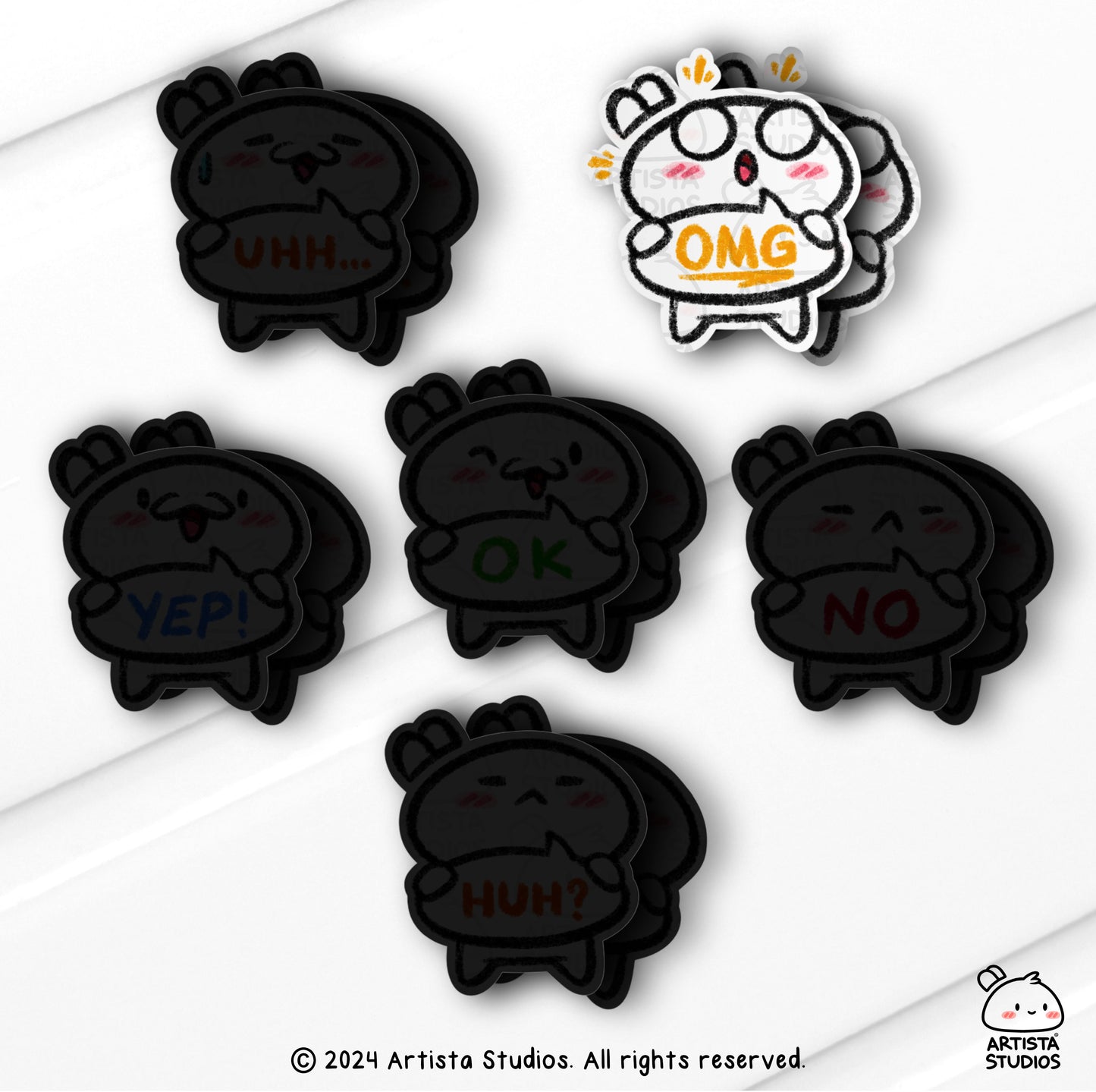 Emote single Vinyl Stickers