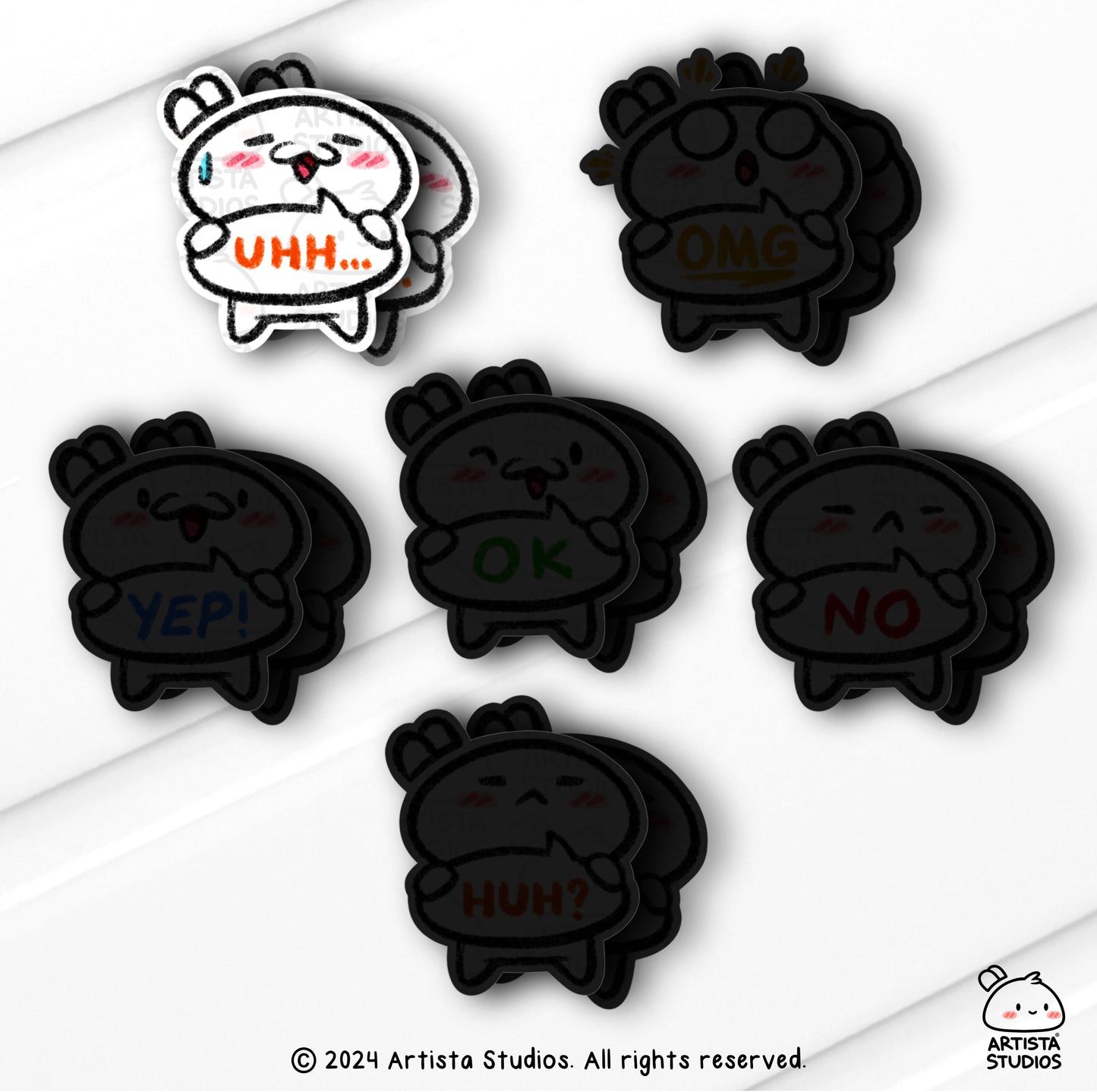 Emote single Vinyl Stickers